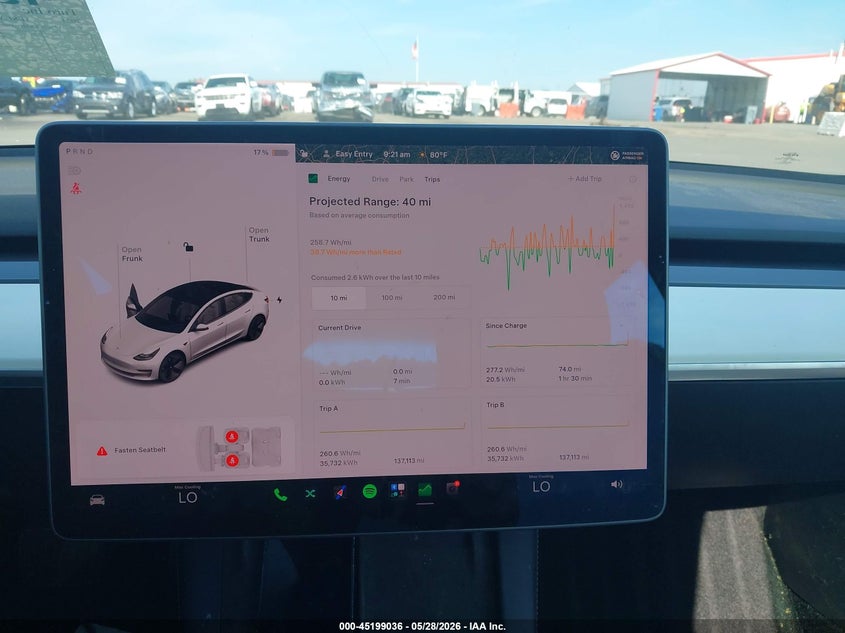 VIN: 5YJ3E1EBXMF059692 2021 TESLA MODEL 3 LONG RANGE
