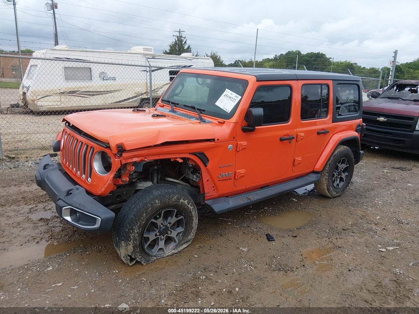2018 Jeep Wrangler Unlimited Sahara 4x4 1C4HJXEG5JW243977 photo 1
