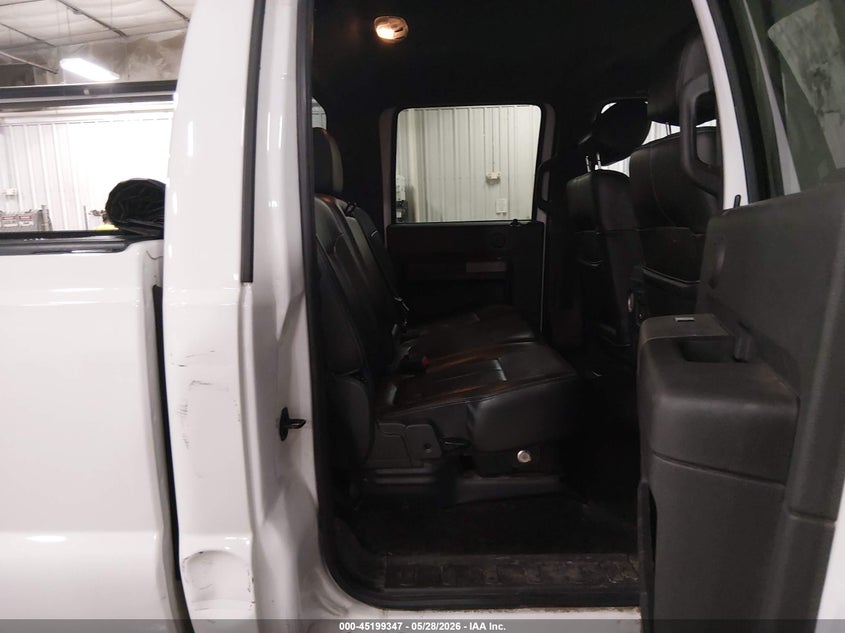 2012 Ford F250 6.7 F-250 Lariat white Lot 111045199347 Vin 1FT7W2BT7CED05583