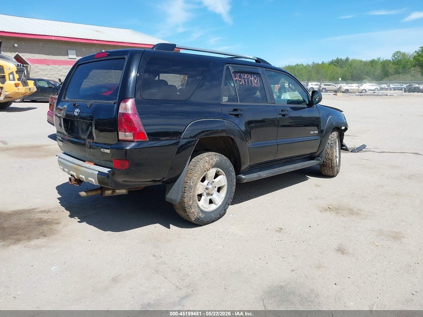 2004 TOYOTA 4RUNNER SPORT UTILITY VEHICLE 4.0L V-6 DOHC, VVT, 245HP