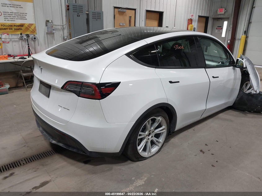 Vin: 7saygdee6pf675621, lot: 45697275, tesla model y awd/long range dual motor all-wheel drive 20234