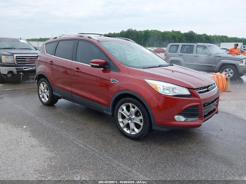Vin: 1fmcu0jx2eub71535, lot: 45697301, ford escape titanium 2014 img_1