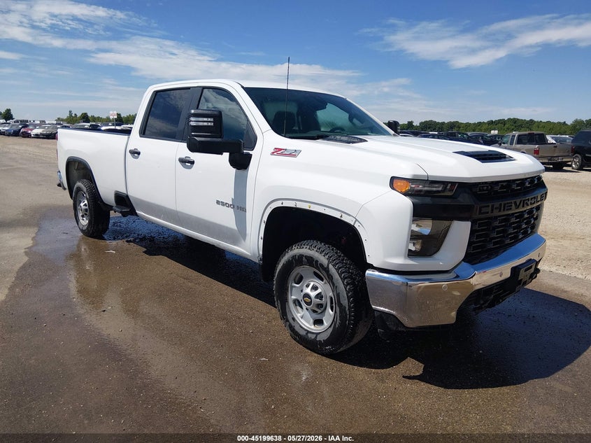 2022 Chevrolet Silverado 2500Hd 4Wd Long Bed Wt white Lot 111045199638 Vin 1GC4YLE77NF223545