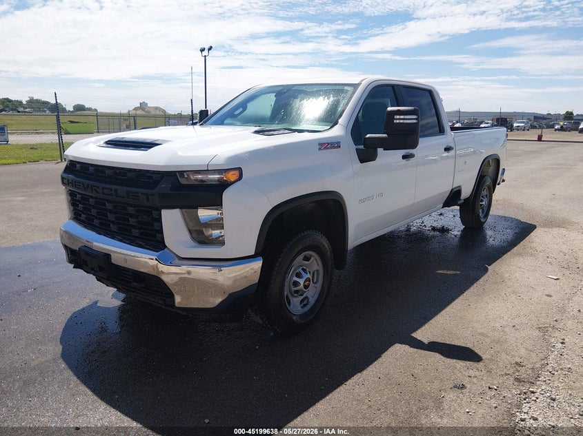 2022 Chevrolet Silverado 2500Hd 4Wd Long Bed Wt white Lot 111045199638 Vin 1GC4YLE77NF223545