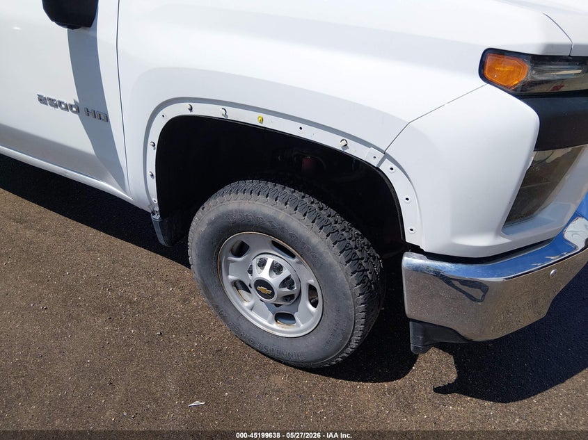 2022 Chevrolet Silverado 2500Hd 4Wd Long Bed Wt white Lot 111045199638 Vin 1GC4YLE77NF223545