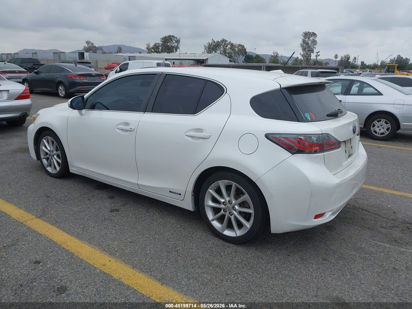 Vin: jthkd5bh4c2111817, lot: 45697443, lexus ct 200h premium 20123