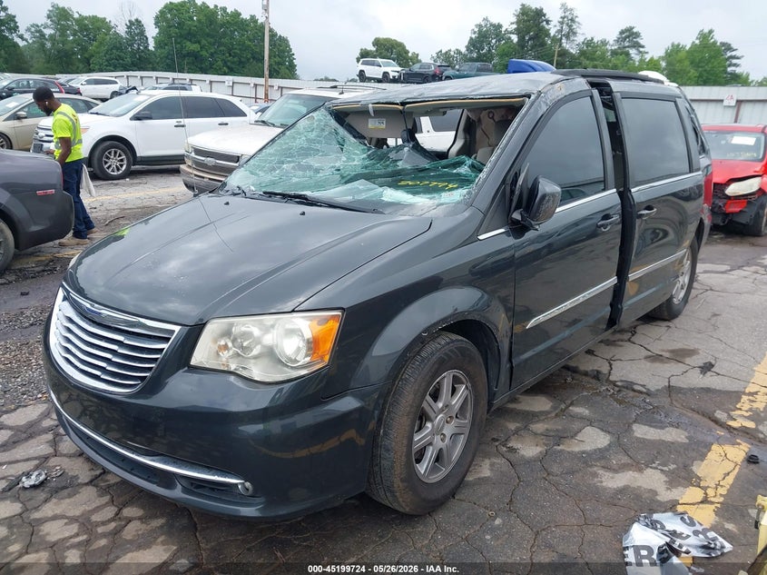 Vin: 2c4rc1bgxcr207794, lot: 45697452, chrysler town & country touring 20122