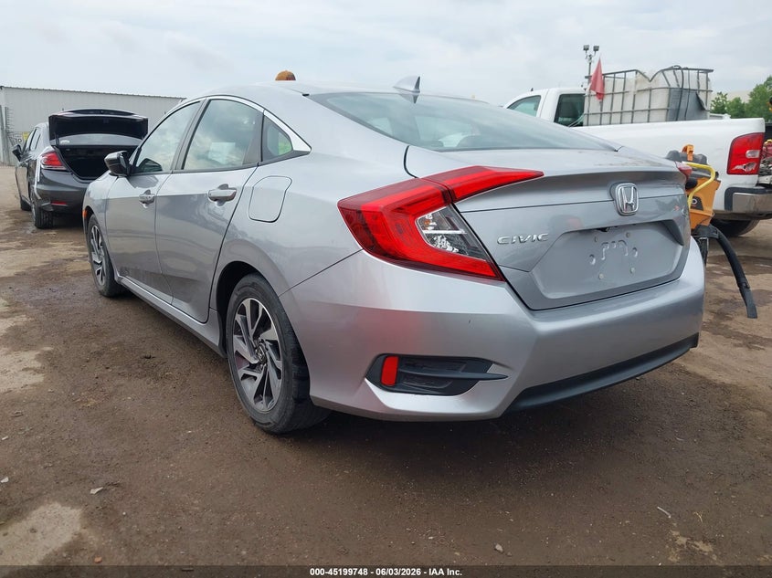 Vin: 19xfc2f72he082110, lot: 45697476, honda civic ex 20173