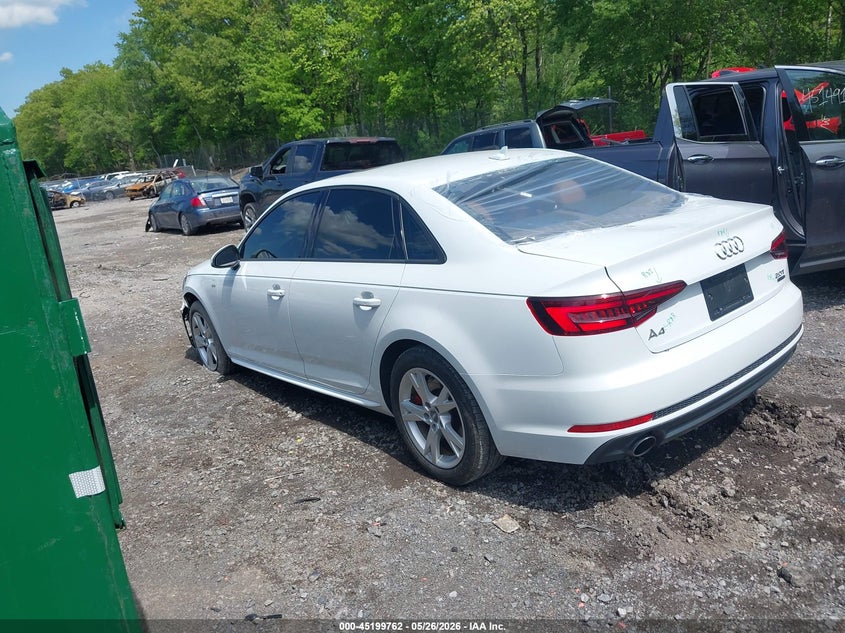 Vin: waudnaf40ja065183, lot: 45697490, audi a4 2.0t premium 20183