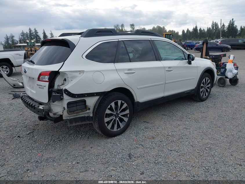 Vin: 4s4bsanc4f3261341, lot: 45697546, subaru outback 2.5i limited 20154