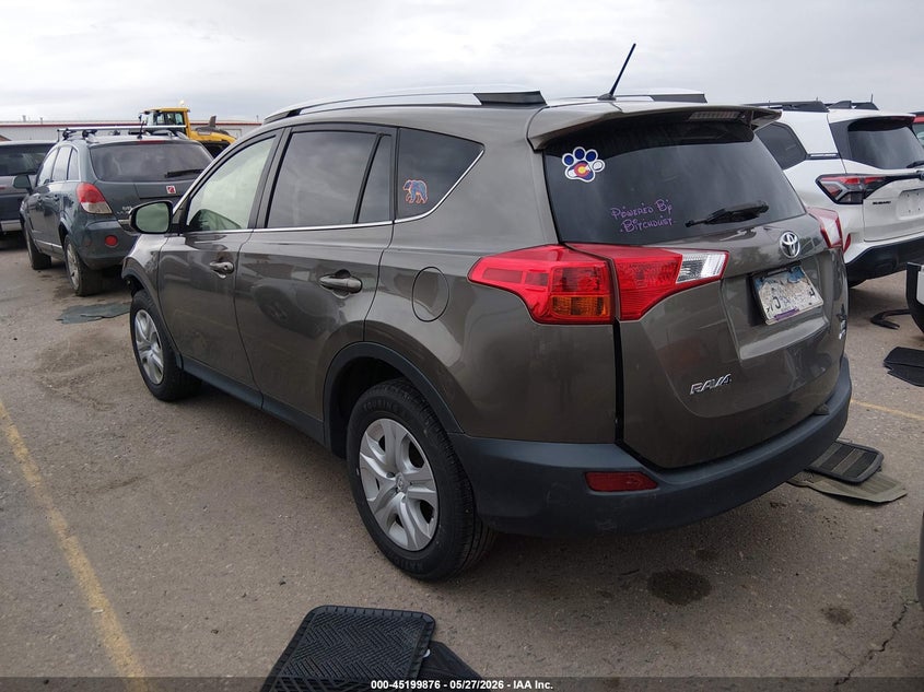 2015 TOYOTA RAV 4 SPORT UTILITY VEHICLE 2.5L I-4 DOHC, VVT, 176HP
