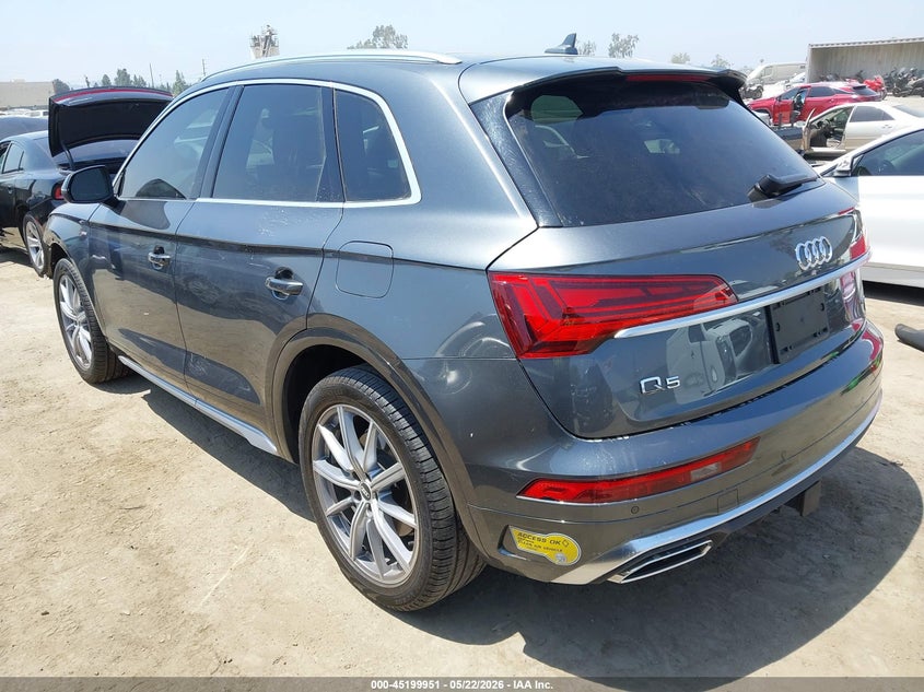 Vin: wa1e2afy2n2015267, lot: 45697679, audi q5 premium plus 55 tfsi e s line quattro s tronic 20223
