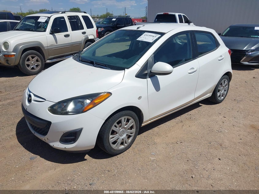 Vin: jm1de1kzx00144146, lot: 45697693, mazda mazda2 20122