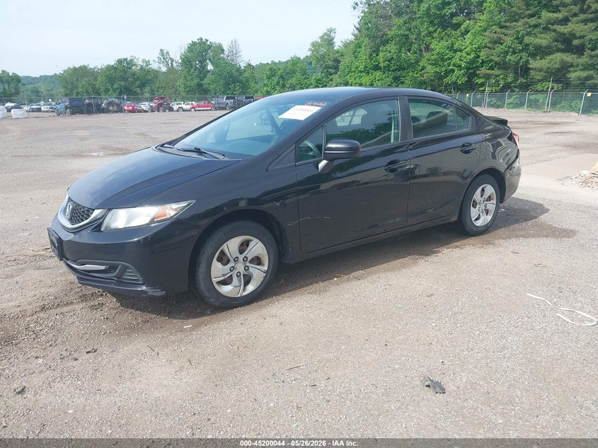 2014 Honda Civic Lx 2HGFB2F55EH544100 photo 1