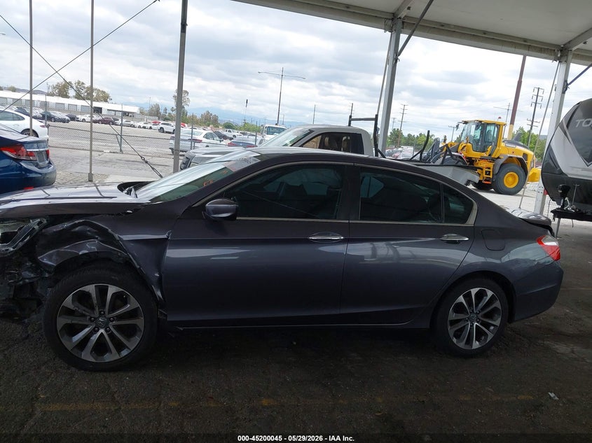 2014 Honda Accord 2.4 Sport grey Lot 111045200045 Vin 1HGCR2F58EA128152