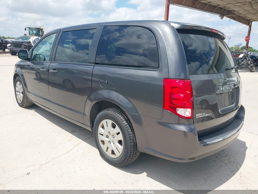 Vin: 2c4rdgbg5lr230772, lot: 45697857, dodge grand caravan se 20203