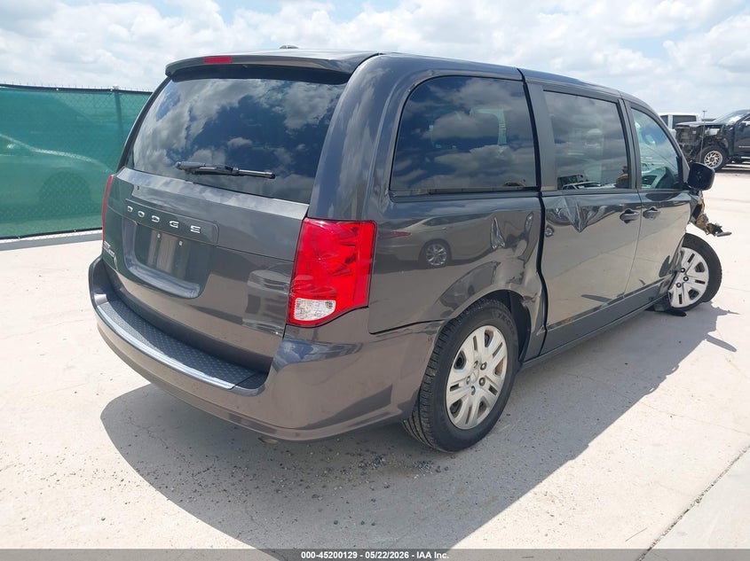 Vin: 2c4rdgbg5lr230772, lot: 45697857, dodge grand caravan se 20204