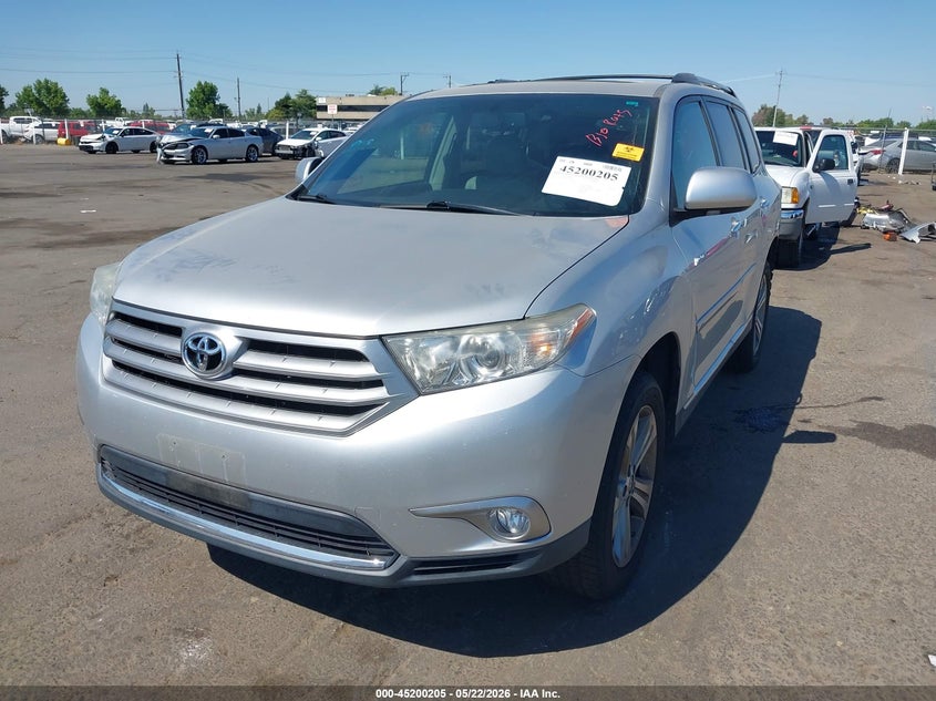 Vin: 5tdyk3eh6bs024378, lot: 45697933, toyota highlander limited v6 20112