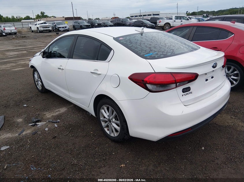 Vin: 3kpfl4a75he057558, lot: 45698008, kia forte s 20173