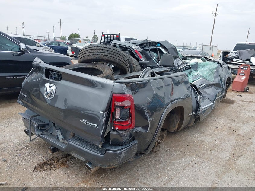 Vin: 1c6srfht4ln376876, lot: 45698035, ram 1500 limited  4x4 5'7 box 20204