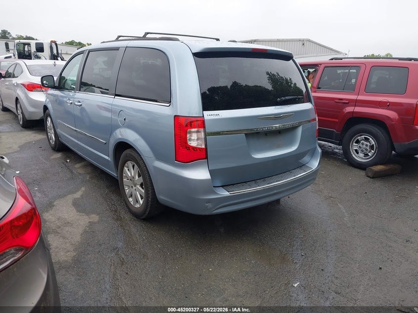 Vin: 2c4rc1bg9gr132592, lot: 45698055, chrysler town & country touring 20163