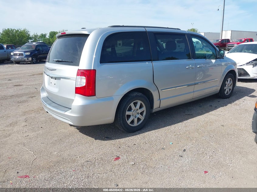 Vin: 2a4rr5dg4br637011, lot: 45698150, chrysler town & country touring 20114