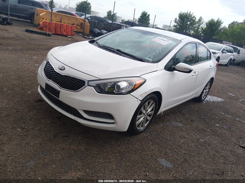 Vin: knafx4a61g5440027, lot: 45698201, kia forte lx 20162