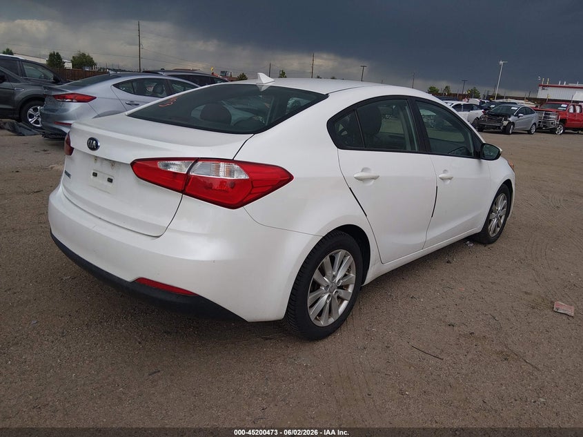 Vin: knafx4a61g5440027, lot: 45698201, kia forte lx 20164
