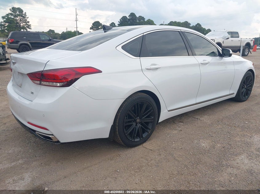 Vin: kmhgn4je1ju238124, lot: 45698231, genesis g80 3.8 20184