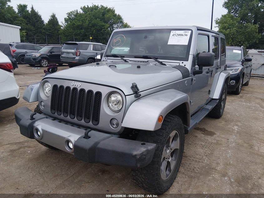 Vin: 1c4hjweg0jl922423, lot: 45698364, jeep wrangler jk unlimited sahara 4x4 20182