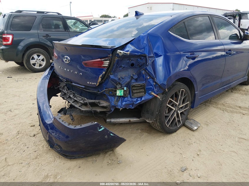 2020 Hyundai Elantra Sport VIN: KMHD04LB4LU993615 Lot: 45200765