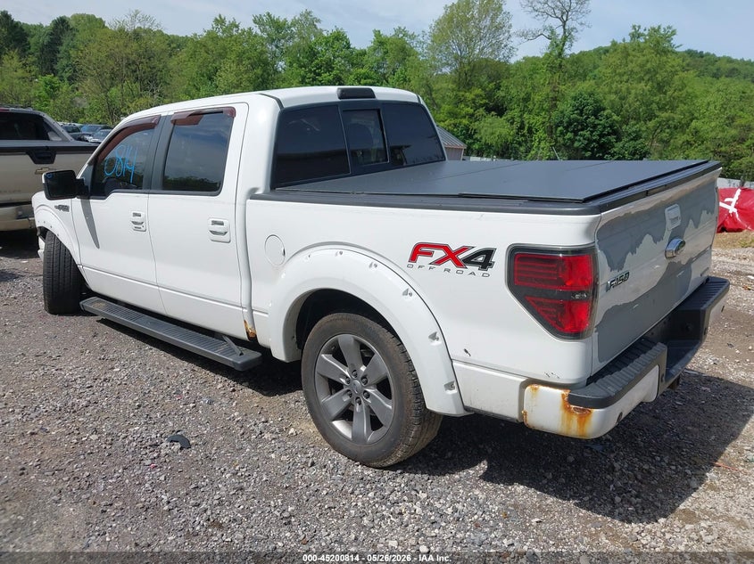 Vin: 1ftfw1ef5ckd35436, lot: 45698542, ford f-150 fx4 20123
