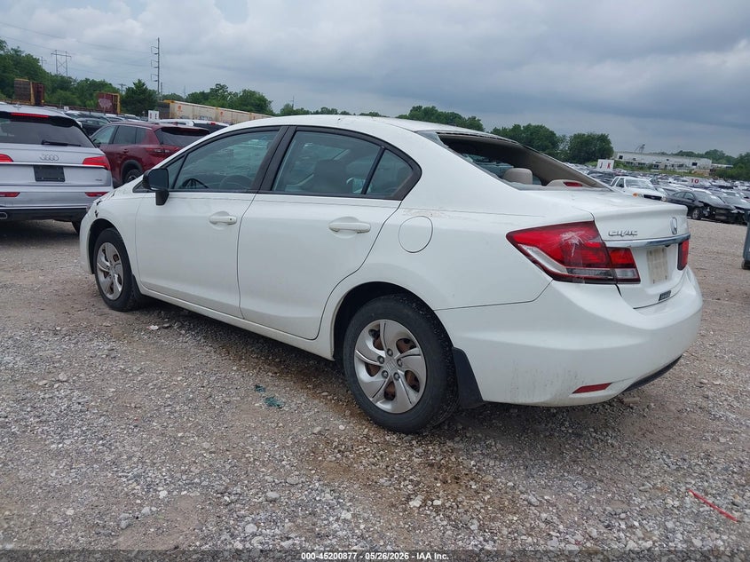 2015 HONDA CIVIC SEDAN 1.8L I-4 VVT, 143HP