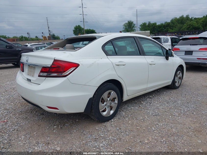2015 HONDA CIVIC SEDAN 1.8L I-4 VVT, 143HP