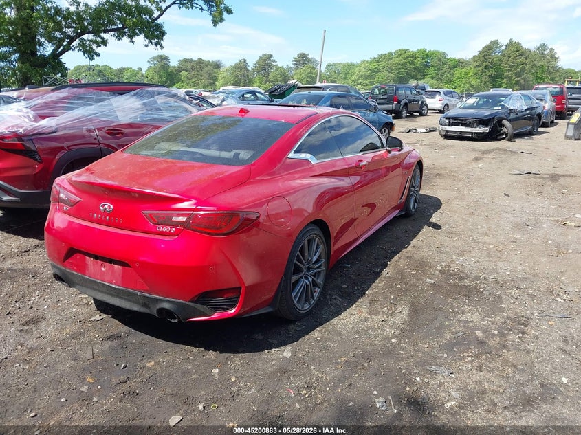 Vin: jn1fv7el9hm701389, lot: 45698611, infiniti q60 3.0t red sport 400 20174