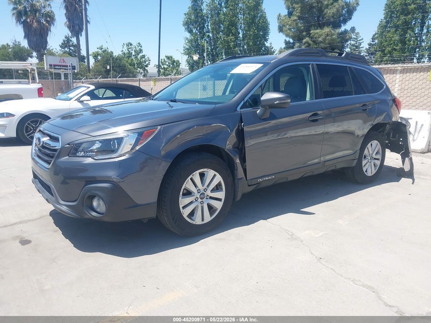 Vin: 4s4bsafc6j3202881, lot: 45698699, subaru outback 2.5i premium 20182
