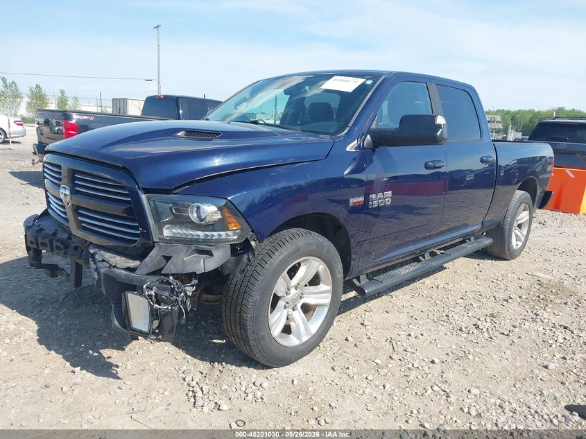 Vin: 1c6rr7ut1fs774482, lot: 45698758, ram 1500 sport 20152