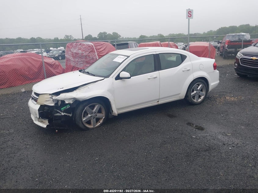 Vin: 1c3cdzcbxdn576725, lot: 45698920, dodge avenger sxt 20132