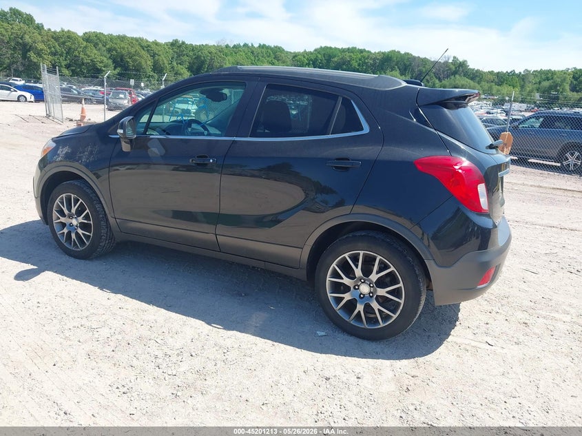 Vin: kl4cj2sm0gb631085, lot: 45698941, buick encore sport touring 20163