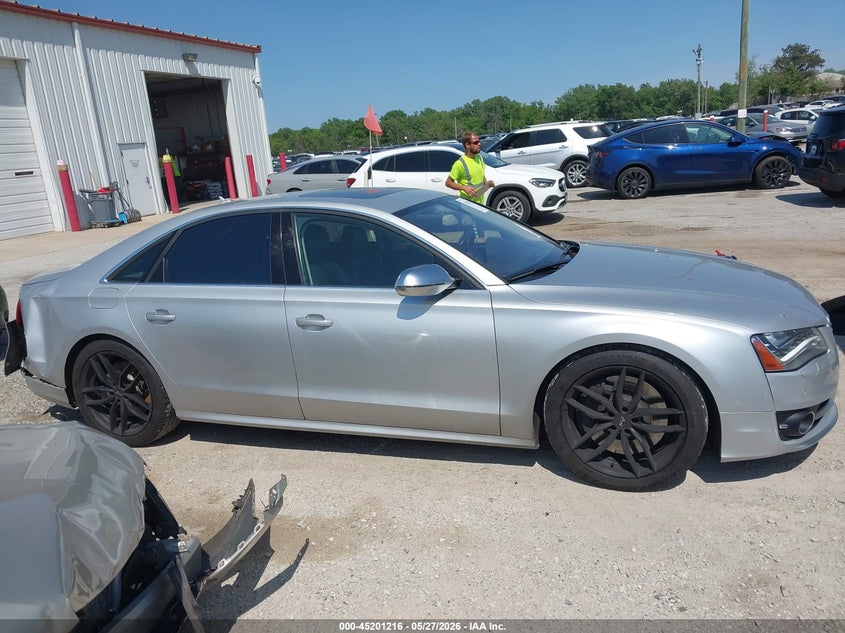 2013 Audi S8 4.0T VIN: WAUD2AFD2DN009154 Lot: 45201216