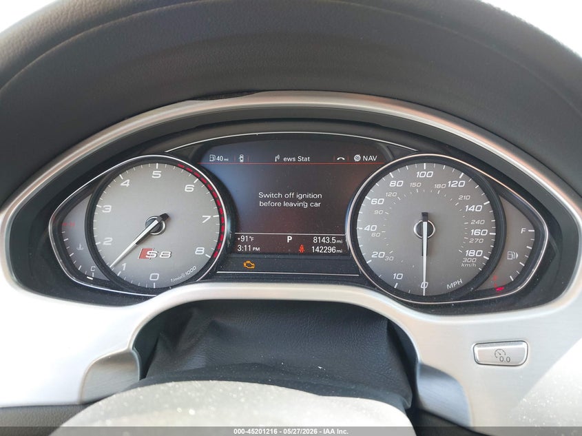2013 Audi S8 4.0T VIN: WAUD2AFD2DN009154 Lot: 45201216