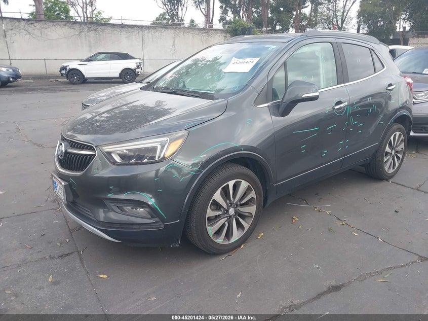 Vin: kl4cjcsbxjb587317, lot: 45699152, buick encore essence 20182