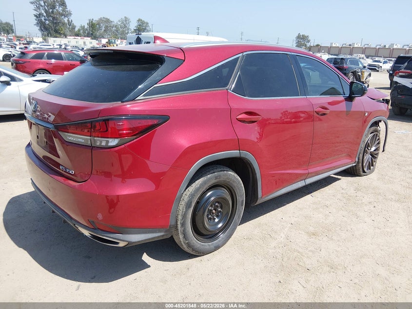 Vin: 2t2yzmda2lc229059, lot: 45699276, lexus rx 350 f sport performance 20204