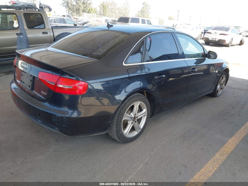 Vin: wauafafl4dn044437, lot: 45699334, audi a4 2.0t premium 20134