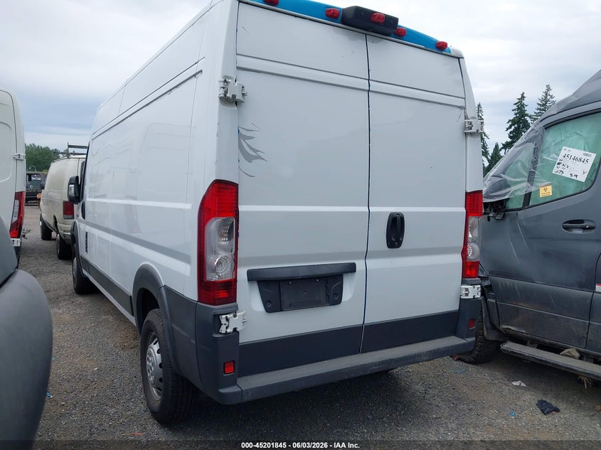Vin: 3c6urvhg1ee117548, lot: 45699573, ram promaster 3500 high roof 20143