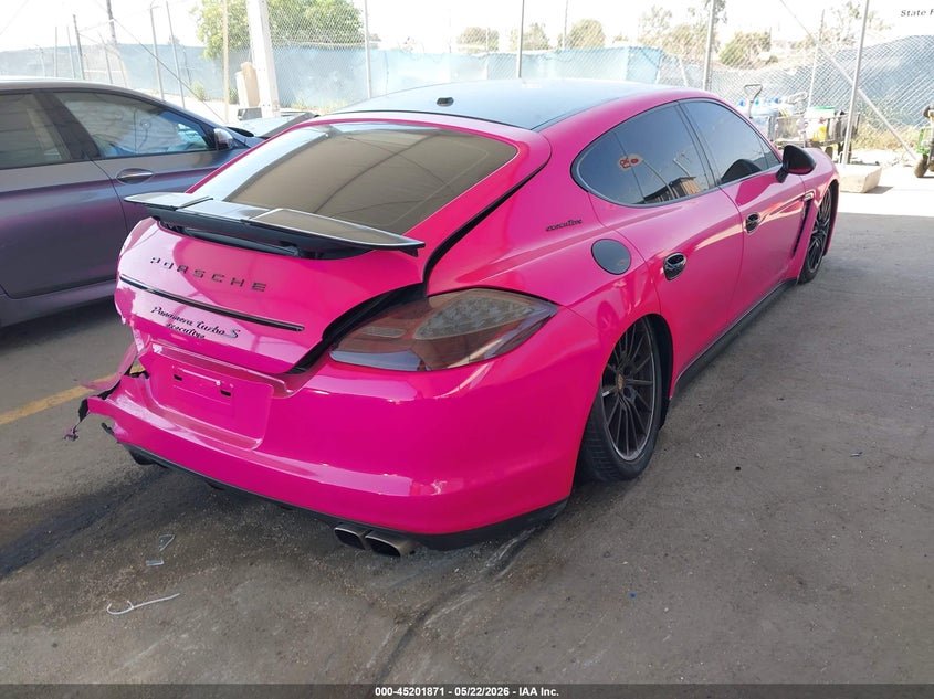 Vin: wp0ac2a72cl090435, lot: 45699599, porsche panamera turbo 20124