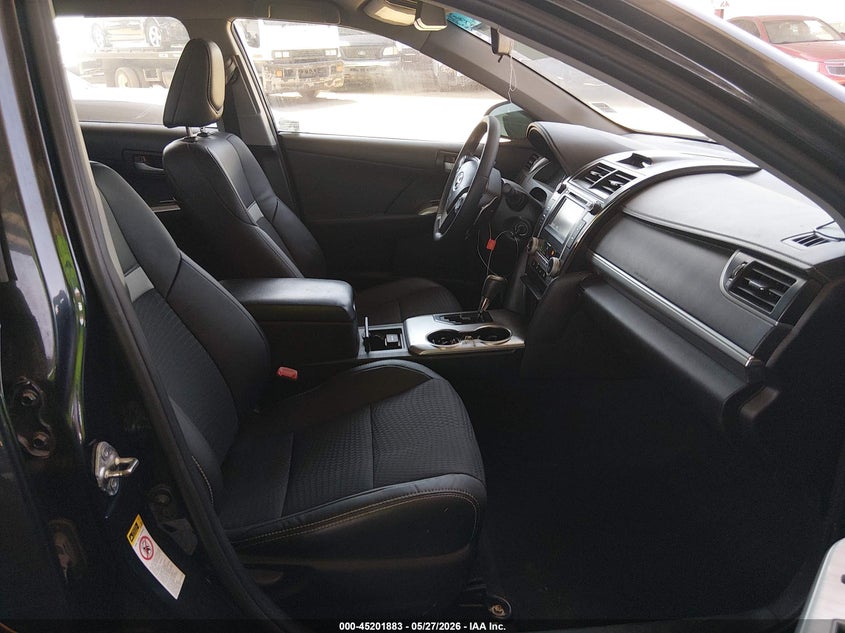 2013 TOYOTA CAMRY SEDAN 2.5L I-4 DOHC, VVT, 173HP