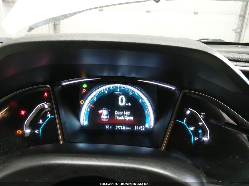 2018 HONDA CIVIC SEDAN 2.0L I-4 DOHC, VVT, 158HP