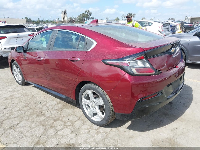 Vin: 1g1rc6s55hu135871, lot: 45699641, chevrolet volt lt 20173