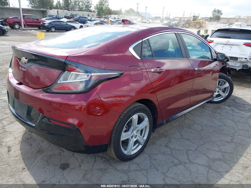 Vin: 1g1rc6s55hu135871, lot: 45699641, chevrolet volt lt 20174